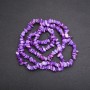 Beads on Fishing Line, Tinted Mother-of-Pearl Chips, Diameter 7 (+/-) mm, Length 80cm