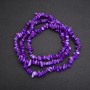 Beads on Fishing Line, Tinted Mother-of-Pearl Chips, Diameter 7 (+/-) mm, Length 80cm