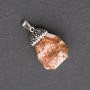 Pendant "Acorn" Made of Landscape Jasper Stone, 32x20(+/-)mm