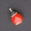 "Acorn" Pendant made of Red Jasper Stone, 32x20(+-)mm
