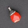 "Acorn" Pendant made of Red Jasper Stone, 32x20(+-)mm