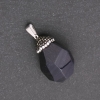 "Acorn" Pendant made of Aventurine Blue Sand "Night of Cairo" Stone (Synthetic), 32x20 (+-) mm