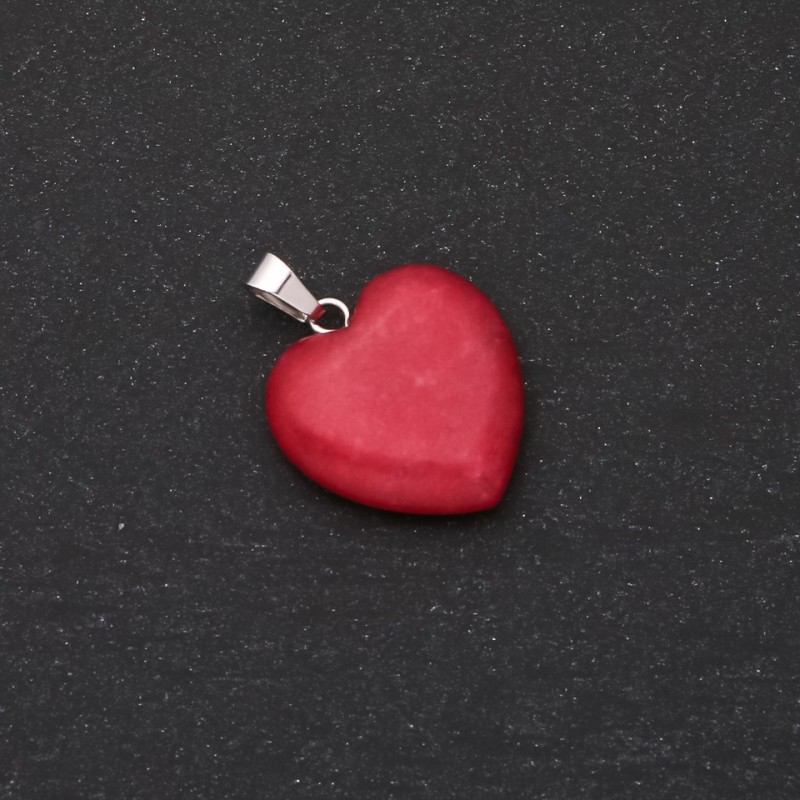 Pendant "Heart" Tourmaline 28x19x19 mm (+-)