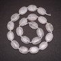 Rock Crystal Bead Strand, Diameter 13x18 (+/-) mm, Length 42cm