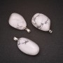 Cacholong Natural Stone Pendant 22x35(+/-)mm