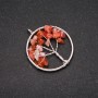 Pendant "Tree of Happiness" Carnelian, 30mm Diameter