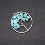 Pendant "Tree of Happiness" Turquoise, 30mm Diameter