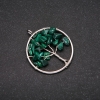 Pendant "Tree of Happiness" Malachite, 30mm Diameter
