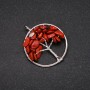 Pendant "Tree of Happiness" Red Jasper, 30mm Diameter