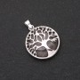 Crystal Pendant in a Metal Frame "Tree", diameter 27mm