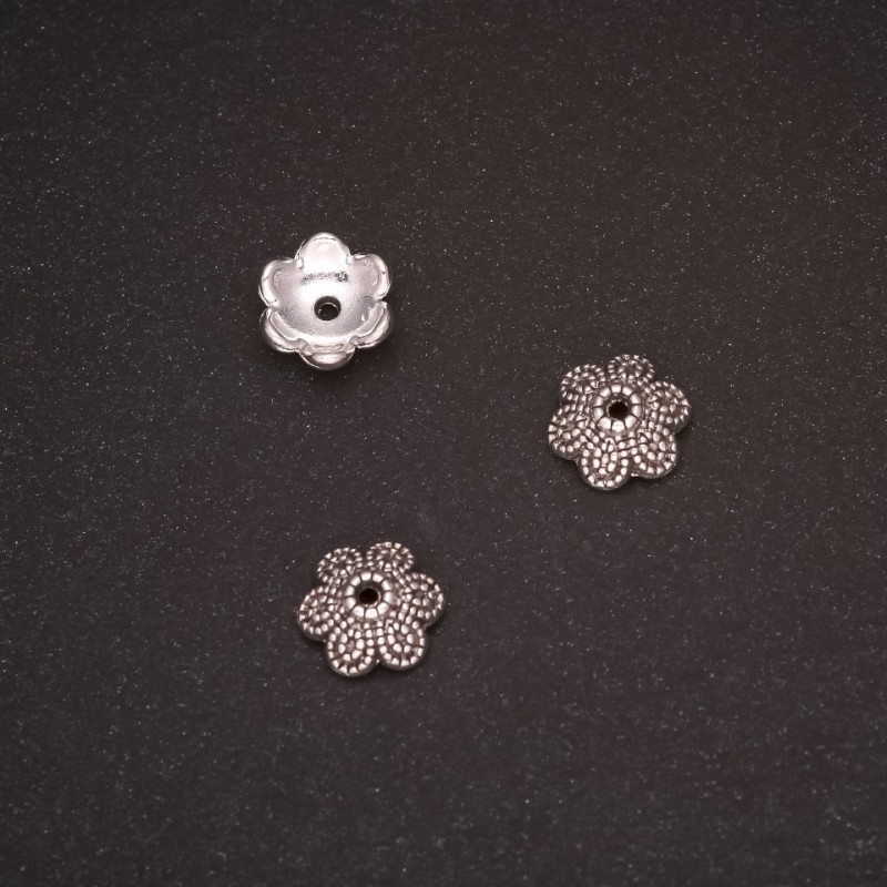 Cord End Cap, 10x4mm, Inner Diameter 1.5mm, Pack of 20g (+/-22 pcs)