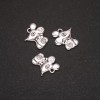 Finding Pendant "Mouse", diameter 15x13mm, hole diameter 1.5mm, pack 20g +/-14pcs