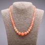 Heliolite (Imitation) Necklace, Graduated Round Beads, Diameter 6-14mm, Length 45cm