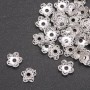 Findings End Cap, diameter 12x3mm, inner diameter 2.4mm, pack 20g, +/- 53pcs