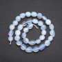 Beads on a Thread, Moonstone Tumbled, Diameter 10x12(+/-) mm, Length 38cm