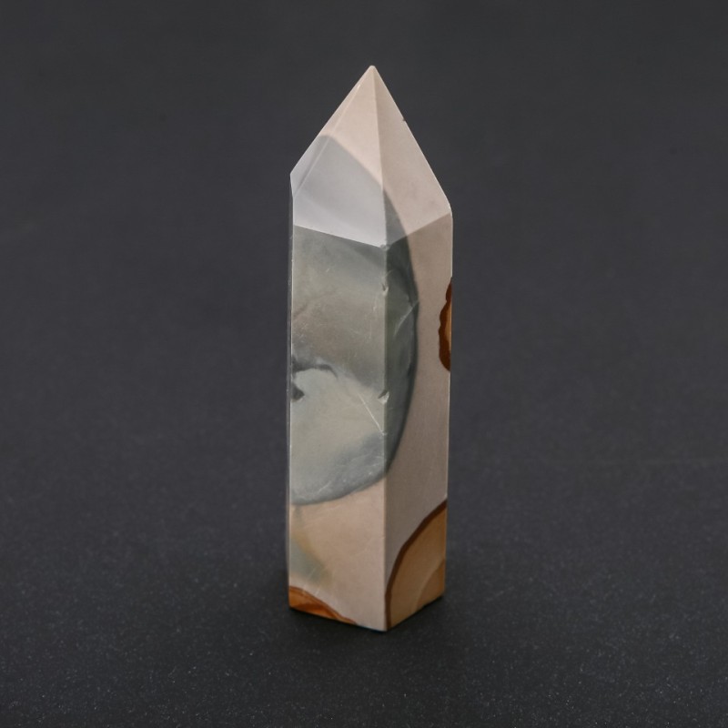 Faceted "Pencil-Point" Crystal Souvenir, Natural Mukaite Jasper Assorted (price per 100g), weight from 80g