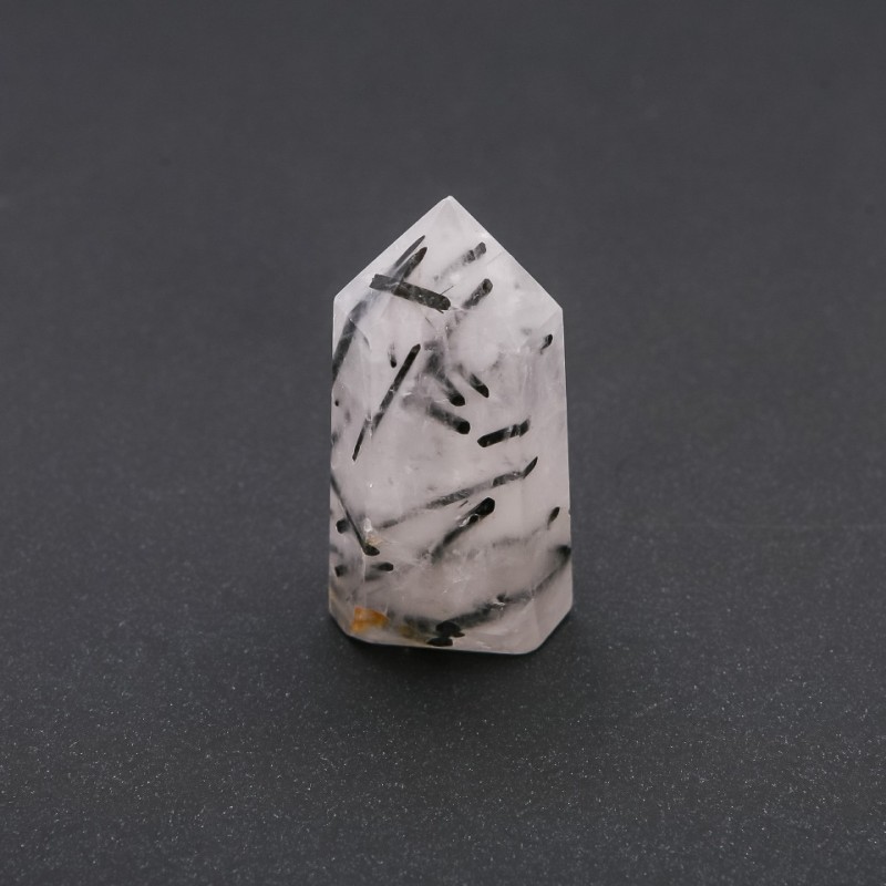 Faceted "Pencil" Crystal Souvenir, Natural Rutilated Quartz Stone, Assorted (price per 100g), weight from 80g