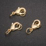 Lobster Clasp Finding 11x19mm Gold-Tone Metal