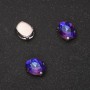 Price per pack /10 pcs. Sew-on crystal in claw setting Oval 8x10mm blue-raspberry