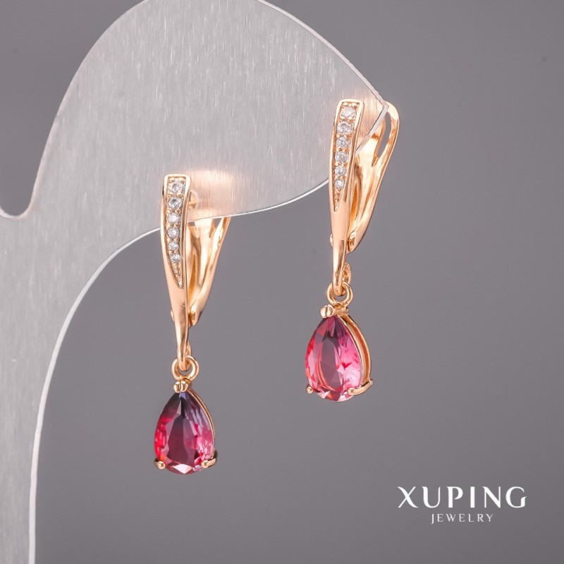 Xuping Chameleon Earrings 6x30mm 18K Gold Plated