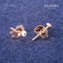 Xuping Stud Earrings Eye 3mm 18K Gold Plated