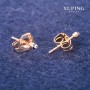 Xuping Stud Earrings Eye 2mm 18K Gold Plated