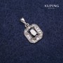 Xuping Pendant 11x14x20mm Rhodium