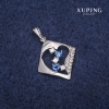 Xuping Rhombus Pendant 20x22x28mm Rhodium