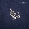 Xuping Puppy Pendant 14x15x20mm Rhodium