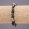 Rutilated Quartz Chip Bracelet on Elastic Cord, Diameter 7(+-)mm, Length 18cm