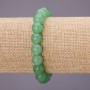 Jade Bracelet on Elastic Cord, Smooth Bead, Diameter 10(+-)mm, Length 18cm