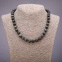 Natural Hawk’s Eye Necklace, Smooth Bead, 10(+-)mm, 45cm
