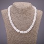 Natural Rock Crystal Faceted Necklace, 10x15(+-)mm, 48cm