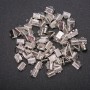 Cord End Caps 7, 4x8mm, Pack of 80 (approx. 24g)