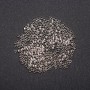 Crimp Covers "Zahipi", diameter 2.5mm, metal color "Silver" 6 grams