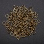 Finding: Jump Ring, diameter 7mm, pack 20g, bronze color