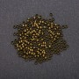 Crimp Bead Fixers, 3 mm diameter, metal color Bronze, 8 g