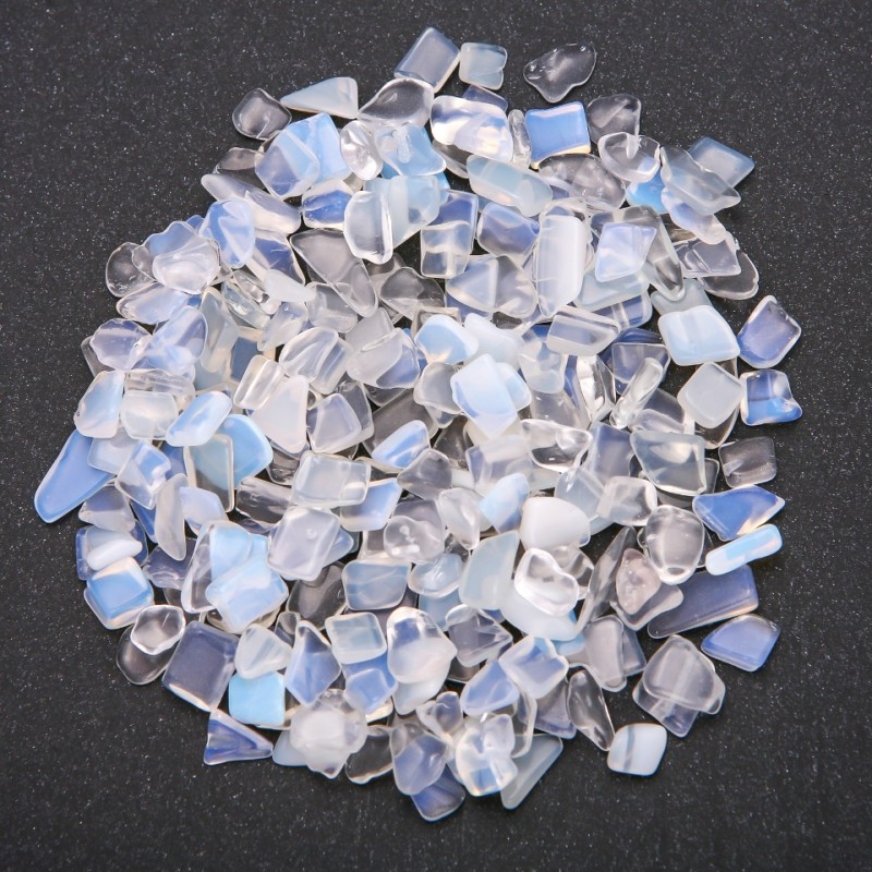Stone chip without a hole "Moonstone" (+/-) 7mm 100 grams