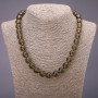 Natural Smoky Quartz (Faux) Necklace, Smooth Round Beads, Diameter 12(+-)mm, Length 46cm