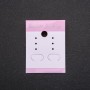 Pink Earring Display Card 5x3.7cm, 100 pcs