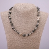 Rutilated Quartz Chip Necklace, Diameter 7(+/-)mm, Length 45cm