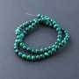 Malachite Beads on Thread, Pressed Malachite 6 mm, 39 cm