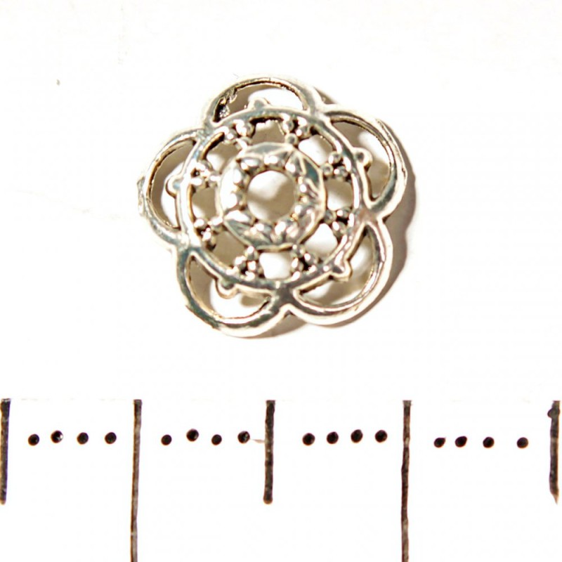 Jewelry Findings Bead Cap Insert Decor d 10mm pack 20g +/- 48pcs