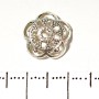 Findings Bead Cap Decor Insert, Diameter 12mm, Pack 20g +/- 35pcs