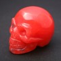 Watermelon Tourmaline Natural Stone Skull Souvenir "Yorick" 38x49x34(+-)mm