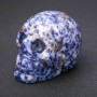 Sodalite Natural Stone Skull Souvenir "Yorick" 38x49x34(+-)mm
