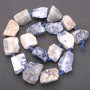 Raw Sodalite Beads, Nugget Shape, on Thread, Diameter 20x26 (+/-) mm, Length 42cm