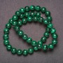 Malachite Beads, Natural Stone, Smooth Round Bead, 8 mm diameter, 38 cm length