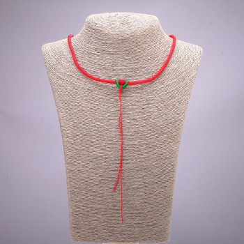 Neck Cord Red Green Clasp 60cm