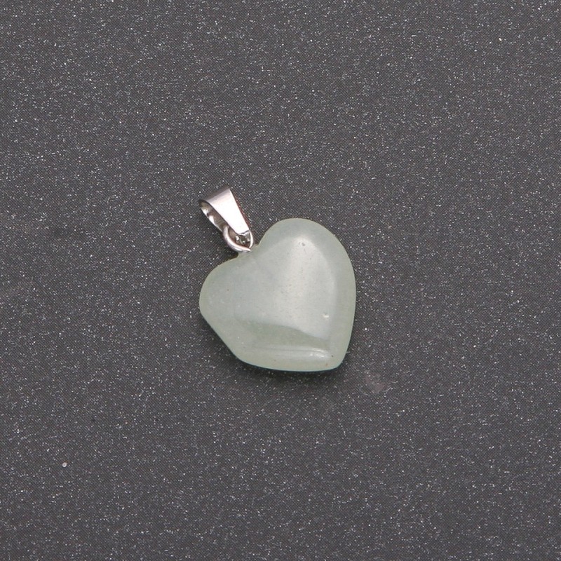 Heart Pendant Jade 14x14x23mm